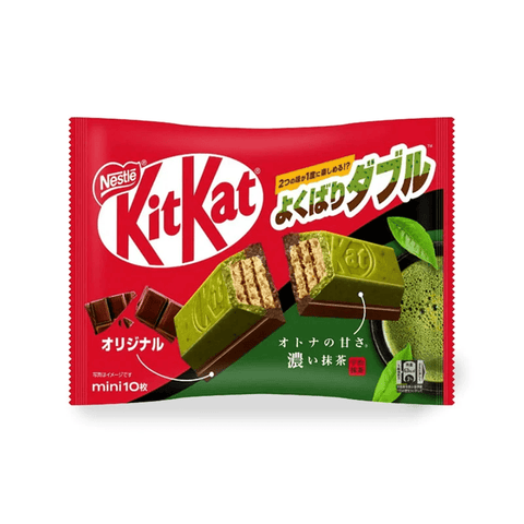日本雀巢香浓抹茶巧克力化饼 116g Nestle kitkat mini dark green tea & original 10p