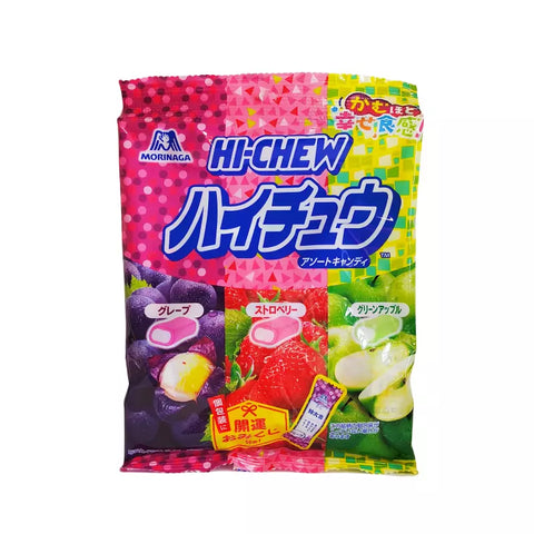 HI-CHEW Mixed Flavor Candy (Grape/Strawberry/Apple) 86g Hi-Chew Candy Mix (Grape/Strawberry/Apple)