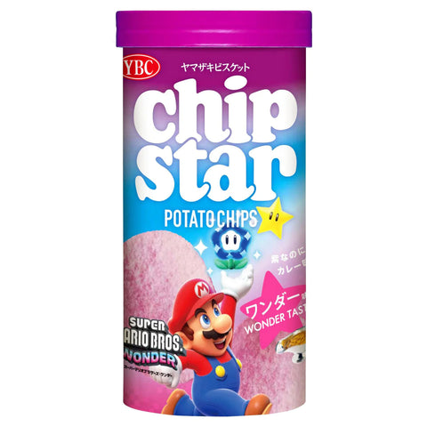 YBC 薯片之星 超级马里奥兄弟限定 紫薯咖喱味 45g chip star super mario bros wonder flavor