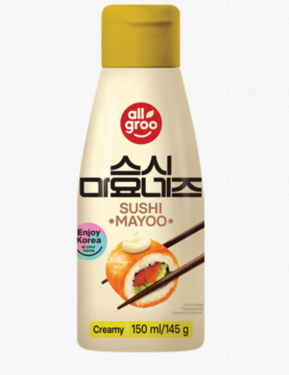 ALLGROO 寿司奶油蛋黄酱 150ml Sushi Mayoo , Cremige Sauce for Sushi