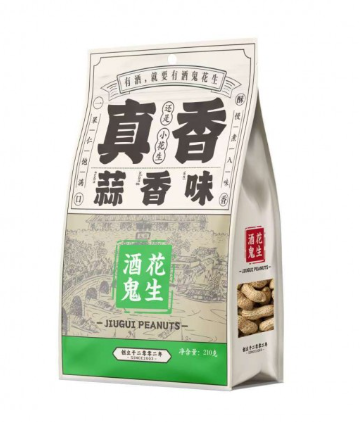 Baishixing Jiugui Peanut Valkosipulin maku 210g