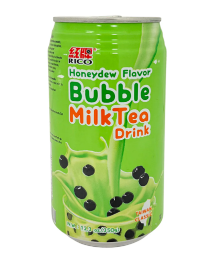 Red Label Cantaloupe Maustettu Bubble Milk Teejuoma 350 ml Bubble Milk Teejuoma Honeydew meloni