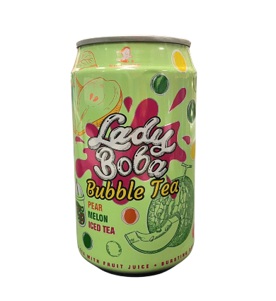 Lady Boba päärynä-melonimaitotee 320ml Bubble tea päärynä-melonijäätee