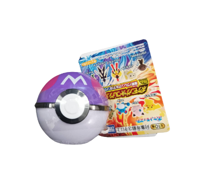 Pokémon Fun Ball sisältää 1 sarjakuvahahmolelun ja 1 karkkia 4g Pokémon Pokébal -figuurikokoelma