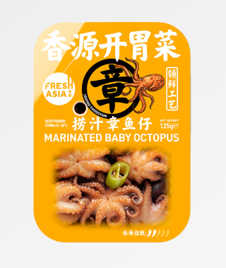 香源 开味菜 捞汁章鱼仔 125g Marinated Baby Octopus