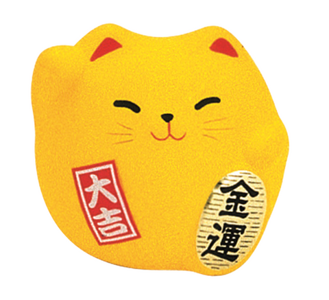 Lucky Cat  日本东京风格装饰品摆件 黄色 5.5cm - Yellow (Money 5.5cm)