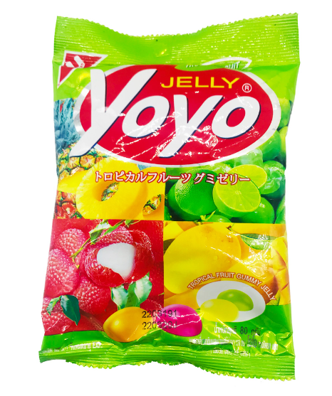 YOYO 热带水果口味橡皮糖 80g Tropical fruit Gummy candy