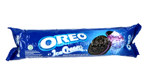 OREO Chocolate Sandwich -keksejä rullassa - mustikkajäätelön maku 119,6 g