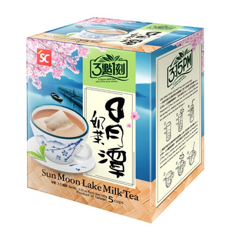 3:15 Sun Moon Lake Milk Tea 5 pakkausta 100 g Maitotee Sun Moon Lake