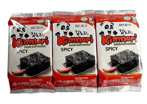 KIMNORI 韩式即食海苔片 辣火鸡味 3*5g Korean Instant Seaweed  Chips Spicy Chicken Flavor