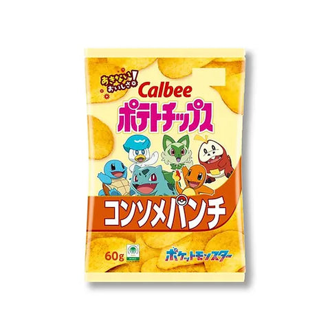 Calbee 宝可梦薯片 经典高汤味 60g Calbee Potato Chips Consomme Punch