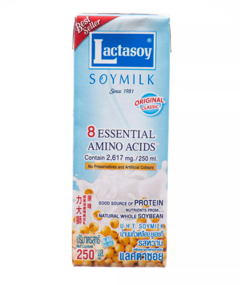 LACTASOY Original Sweetened Soy Milk 250ml Soijamaito Original Sweetened