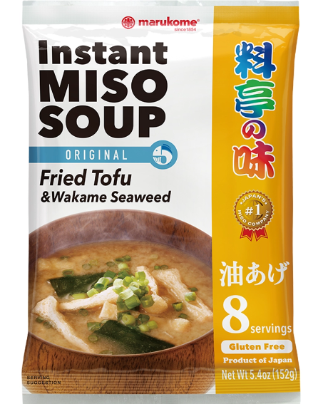 料亭味 原味味增汤 含炸豆腐和裙带菜 152g Miso Soup Fried Tofu & Wakame