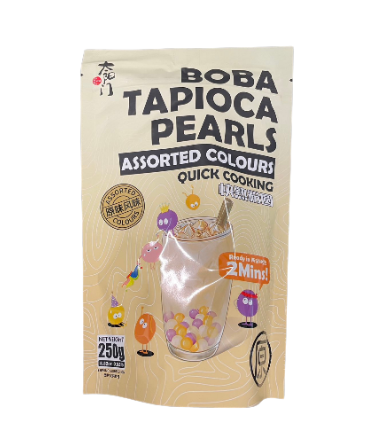 Nopea kypsennys BoBa Tapiokapallot lajitelma maku 250g Nopea kypsennys BoBa Tapioka pallot lajitelma maku