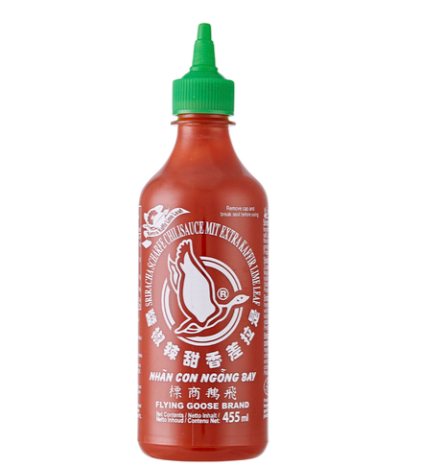 飞鹅牌辣椒酱 柠檬叶味 455ml Sriracha Chilli Sauce with Kaffir Lime