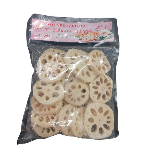 Lucky cat frozen lotus root slices 500g Lotus root slices