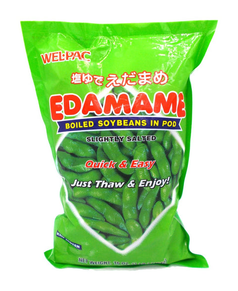WEL-PAC cooked salted shelled edamame 454g