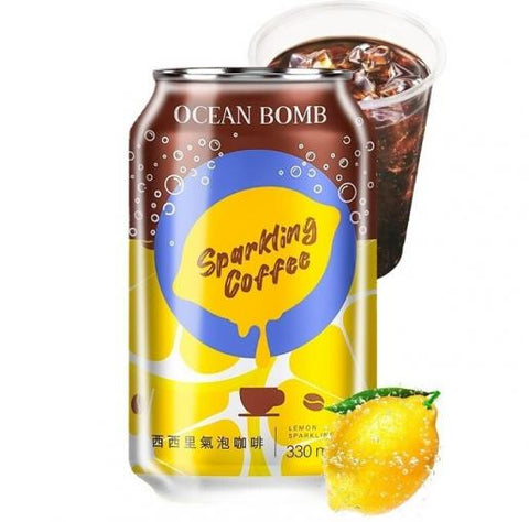 Ocean Bomb Sicilian sparkling coffee 330ml lemon sparkling coffee