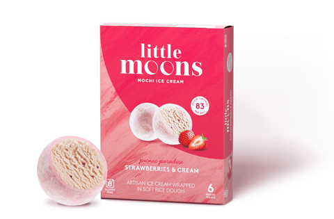 Little moons strawberry flavored mochi ice cream 192g