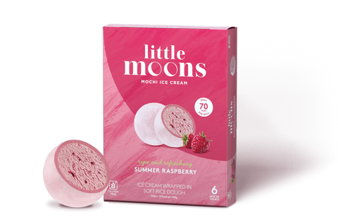 Little moons raspberry flavored mochi ice cream 192g