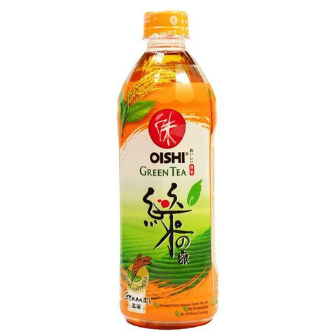 Oishi玄米茶 Green tea genmai 500ml