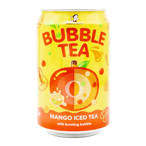 Madam Hong bubble tea mango iced tea with bursting bubbles 320ml