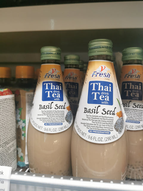 泰式奶茶含罗勒籽饮料 290ml thai tea with basil seeds