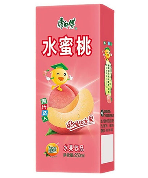 康师傅水蜜桃饮料纸盒装 250ml peach juice