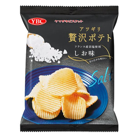 YBC Wavy Thick Cut Potato Chips Salted 55g BBD:28.2.2024
