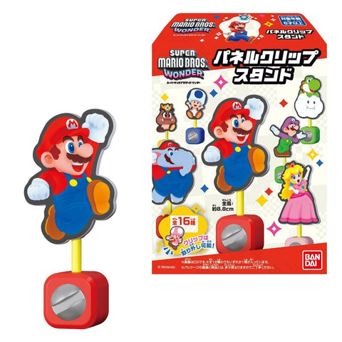 万代超級马力欧兄弟惊奇造型夾子食玩 Bandai Super Mario Bros. Wonder Crip Stand Gum 1,5g