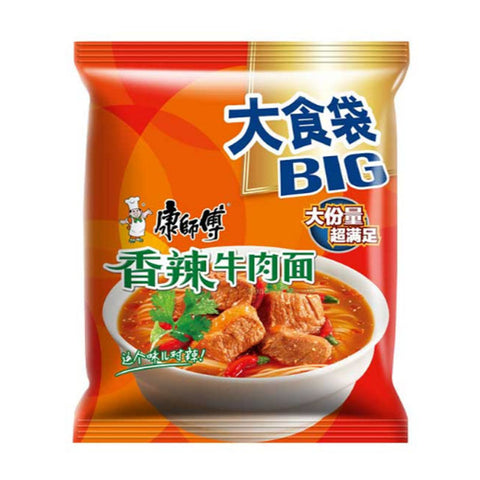 Master Kang's big food bag spicy beef noodles 144g