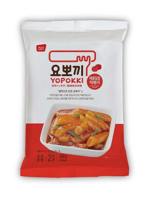 Yopokki-riskaka i koreansk stil i kopp - söt kryddig smak 280g