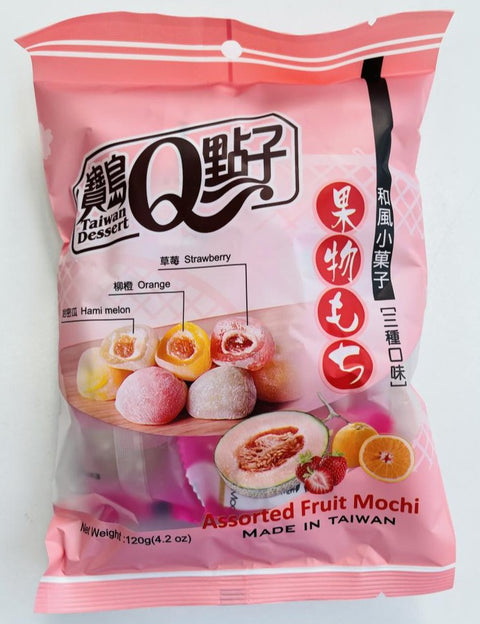 TW DESSER Q assorted fruit mochi 120g