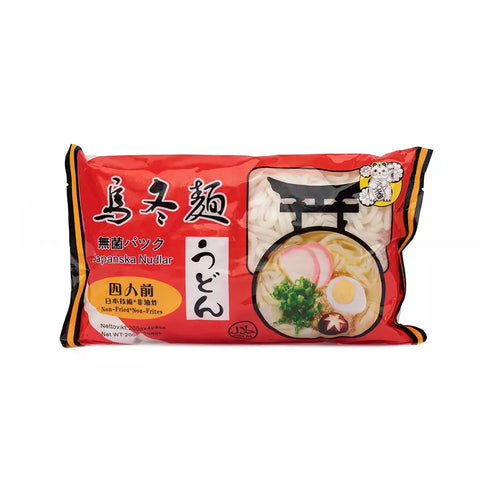LUCKY CAT 日式乌冬面 (新鲜面条) Udon noodle 4*200g
