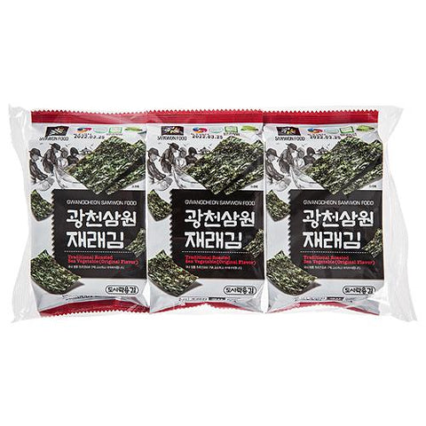 紫菜海苔零食原味 3*4g Roasted seaweed original flavor