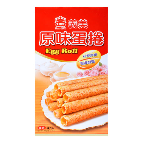 Taiwan Yimei Original Egg Roll Cookies 60g Original Egg Roll Cookies