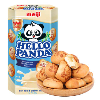 明治熊猫牛奶味注心饼干  50g