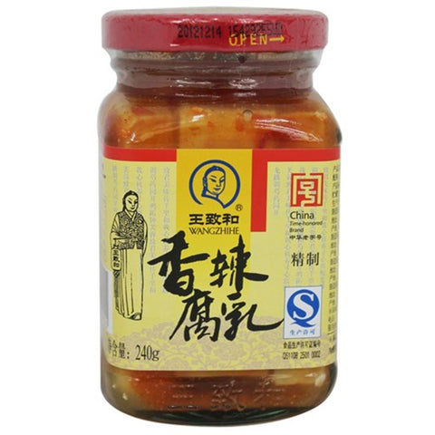 Wang Zhi ja mausteinen papujuusto 240 g chili beancurd -kastike