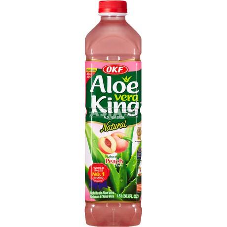 OKF Korean aloe juice peach flavor 1.5L