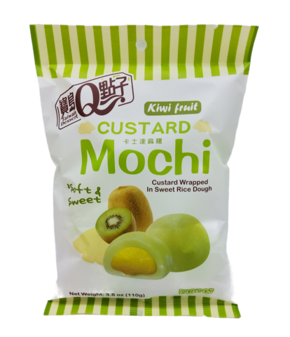 卡仕达夹心猕猴桃麻薯 110g Q Custard Mochi Kiwi Flavor