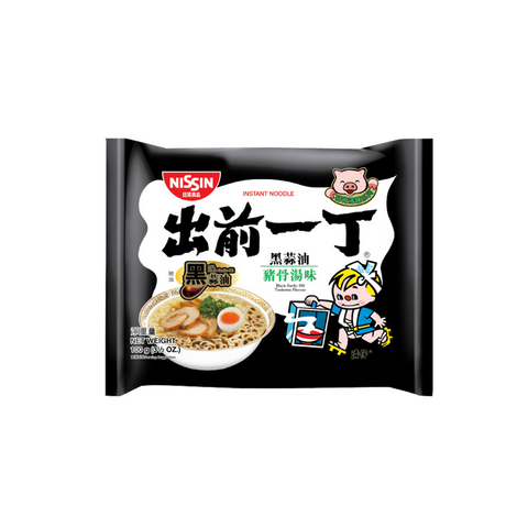 Nissin black garlic oil pork bone soup flavor noodle 100g