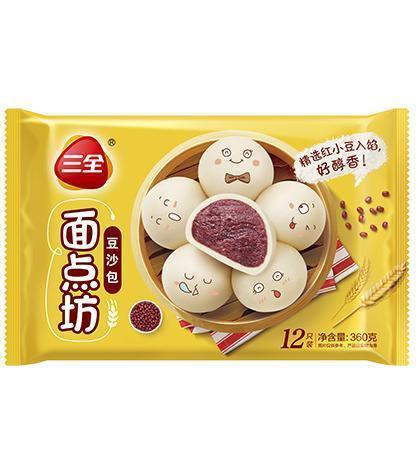 Sanquan Red Bean Paste Bun 360g