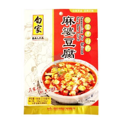 Baijia mapo tofu seasoining sauce 100g