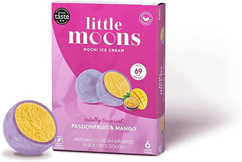 Little moons mochi glass med smak av passionsfrukt och mango 192 g