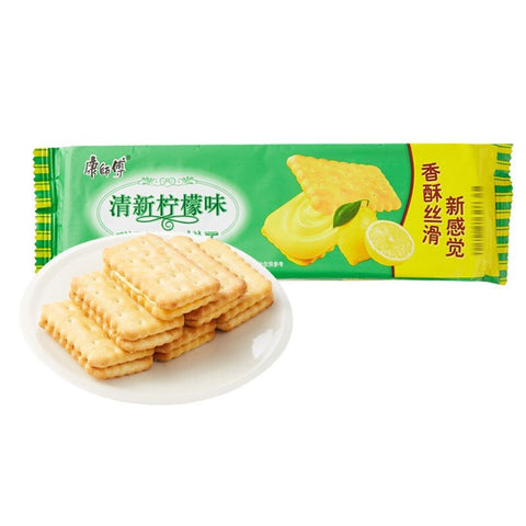 康师傅甜酥夹心 清新柠檬味 80g Lemon flavour biscuit BBD：03.06.2024
