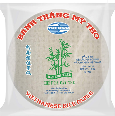 Vietnam -grade rice paper/spring roll skin 16cm, 340g Rice Paper (Springroll) 16cm