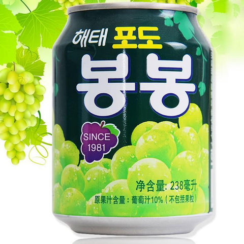 Korean Haitai purkkirypälemehu 238ml rypälemehua