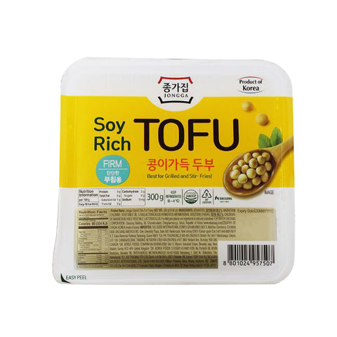 Jongga Soyrich Tofu for fry, firm tofu 300g
