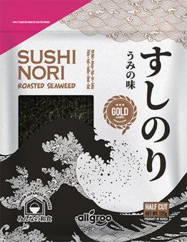 Allgroo sushi nori roasted seaweed 100pieces 125g