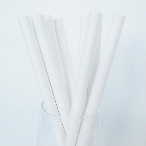 Paper straws (for pearl milk tea) 50 pieces